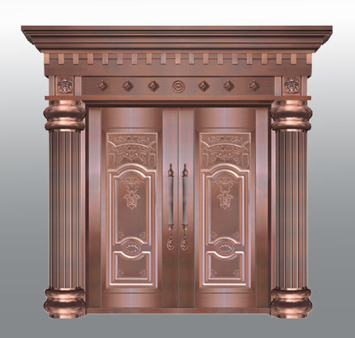 豪華入戶銅門