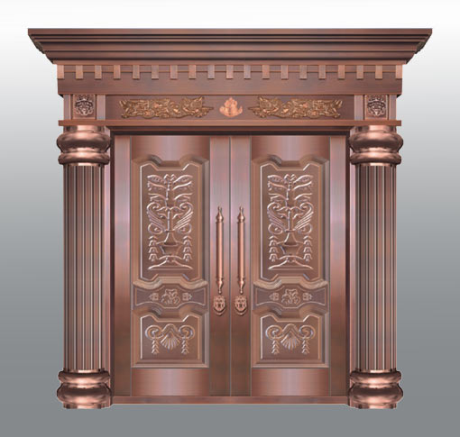 豪華入戶銅門