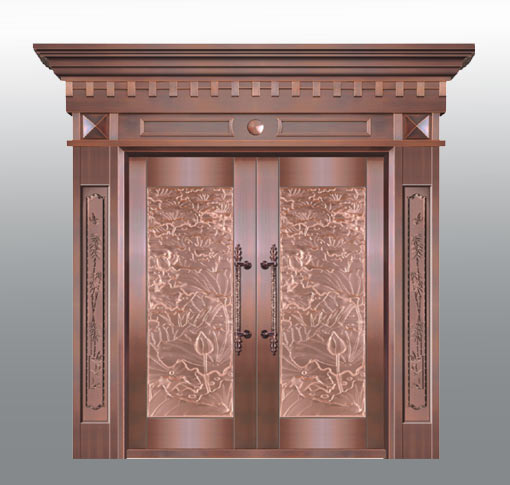 豪華入戶銅門